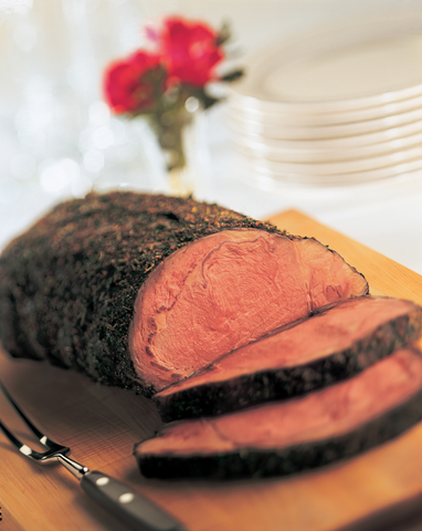 Beef Ribeye Lip-on Cooked Rare