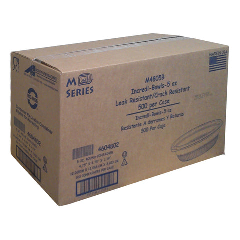 Bowl Plastic Black M4805b 5 Oz