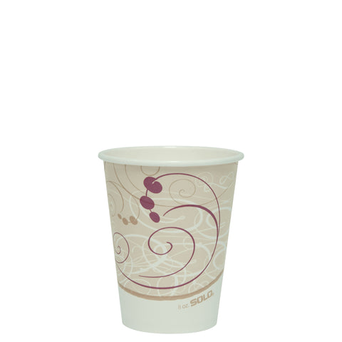 Solo Jazz® CUP PAPER HOT SINGLE SIDED POLY 8 OZ