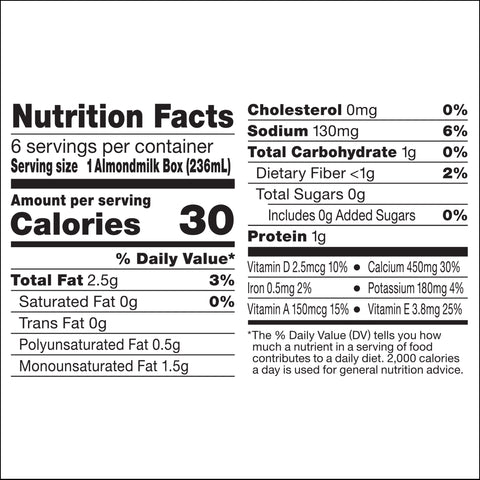 Milk Almond Aseptic Unsweetened 105794