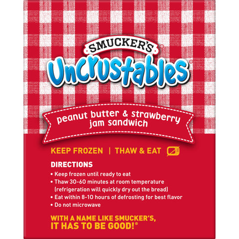 Uncrustables® SANDWICH PEANUT BUTTER & STRAWBERRY JELLY IW 2 OZ