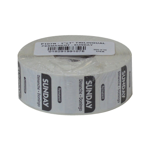 Label Food Rotation Trilingual Black Sunday 1x1