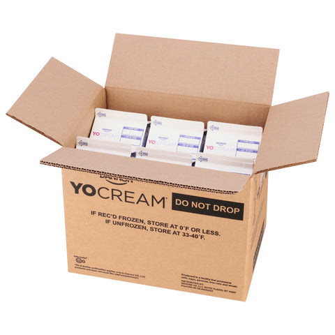 Yocream Peppermint Stick Nonfat Soft Serve Yogurt Mix, 64 Ounce -- 6 per case.