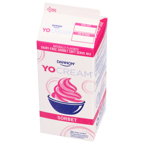 Yocream Sorbet Mix, Strawberry Lemonade Soft Serve, 64 Ounce -- 6 per case.