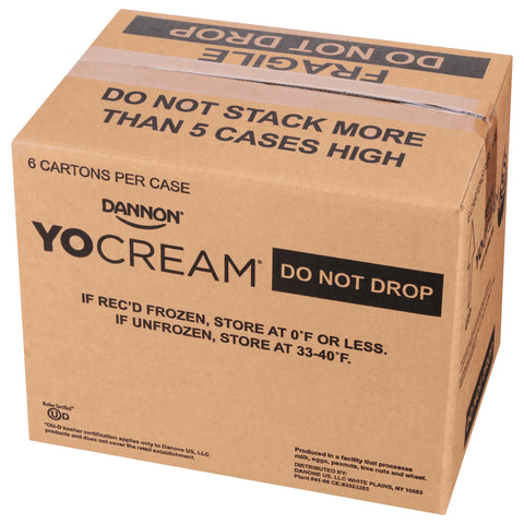 Yocream Yogurt Mix, No Sugar Added Strawberry Fat Free Soft Serve, 64 Ounce -- 6 per case.