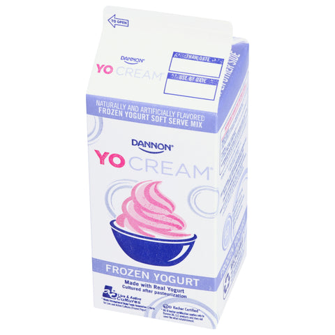 Yocream Yogurt Mix, No Sugar Added Strawberry Fat Free Soft Serve, 64 Ounce -- 6 per case.