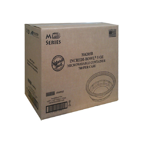 Anchor Packaging Incredi Bowl Black Round Polypropylene Bowl, 5 Ounce Capacity -- 740 per case