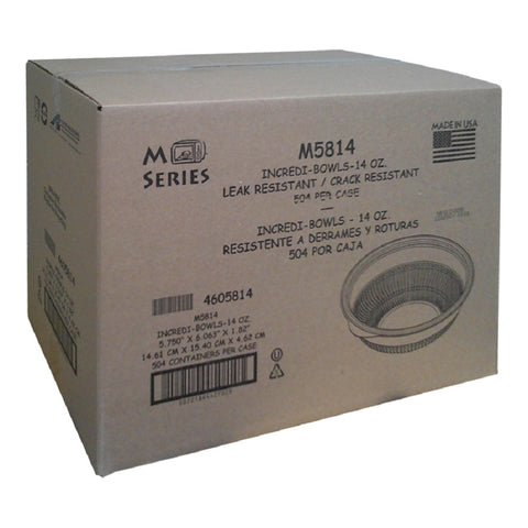 Anchor Packaging Incredi-Bowl Black Polypropylene Soup Bowl, 14 Ounce -- 500 per case