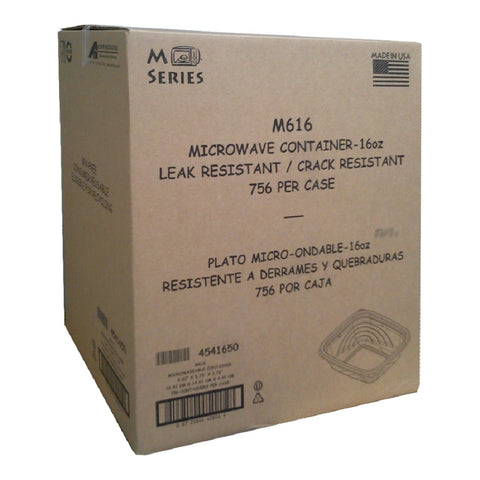 Anchor Packaging MicroRaves Polypropylene 1 Compartment Platter, 32 Ounce -- 250 per case