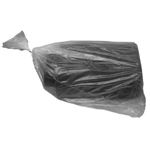 Anchor Packaging MicroRaves Wave Polypropylene Black Rectangular Container, 32 Ounce Capacity -- 252 per case