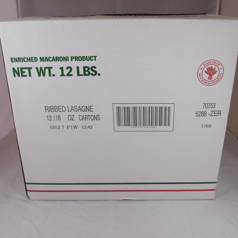 Pasta Lasagna Ribbed 10