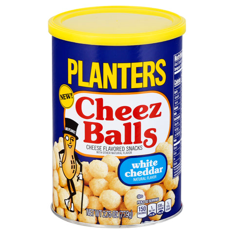 Planters SNACK CHEEZ BALLS WHITE CHEDDAR