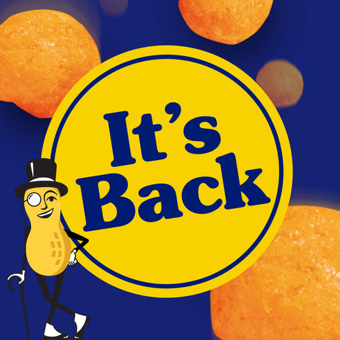 Planters Cheese Curls and Balls - Shipper -- 36 per case.