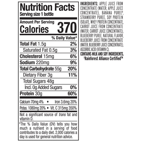 Juice Drink Double Berry Protein Zone