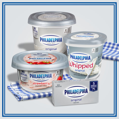 Philadelphia Brick Cream Cheese, 8 Ounce -- 12 per case.