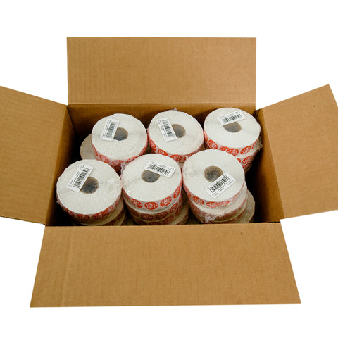 National Checking Company Dateit Red Trilingual Permanent Label - Wednesday, 0.75 inch Circle -- 2000 per case.