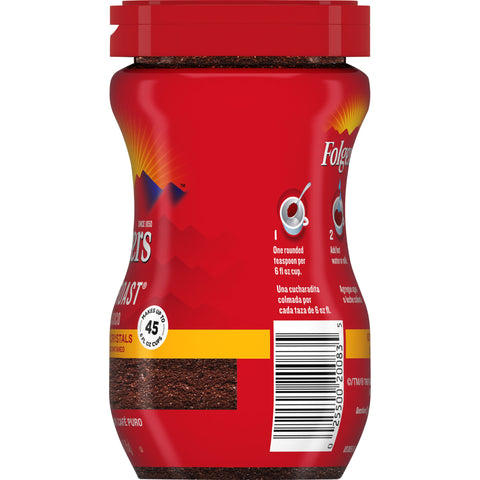 Folgers® COFFEE CAFFEINATED INSTANT REGULAR