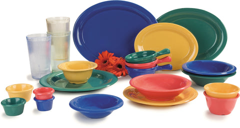 Carlisle BOWL NAPPIE RIMMED DURUS® MELAMINE GREEN 10 OZ