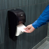 Dispenser Bath Tissue Roll High Capacity Black