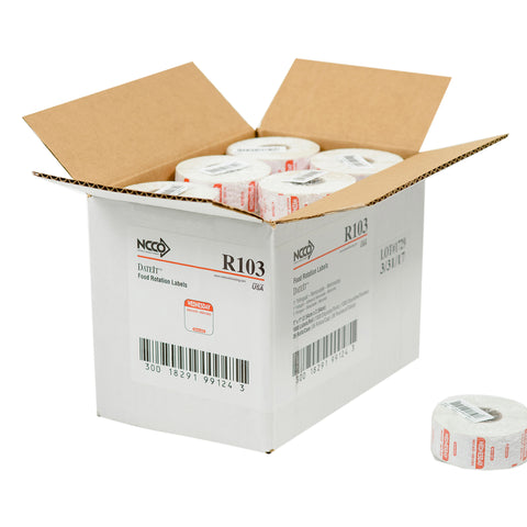 DateIt™ LABEL REMOVABLE TRILINGUAL RED WEDNESDAY 1X1