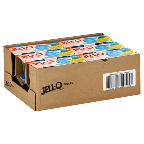 Jello Ready To Eat Lemon Lime Gelatin Snacks, 12.5 Ounce -- 6 per case.
