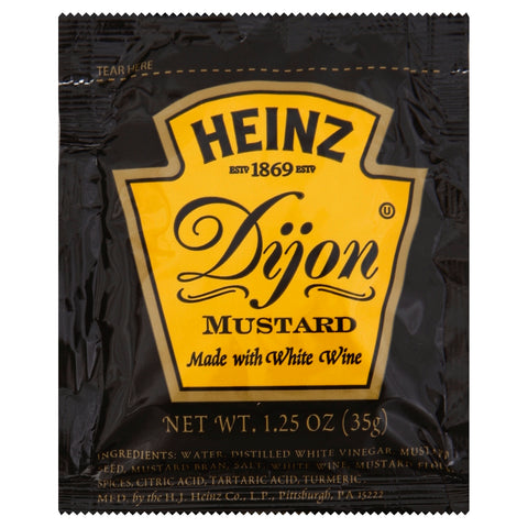 Mustard Dijon Single Serve Premium Black Sachet Pouch 534610