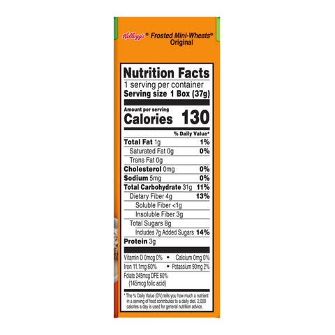 Kelloggs Cereal Frosted Miniature Wheat Base, 1.31 Ounce Each -- 70 Per Case