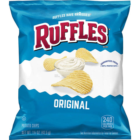 Ruffles Regular Original Potato Chips, 1.5 Ounce -- 64 per case