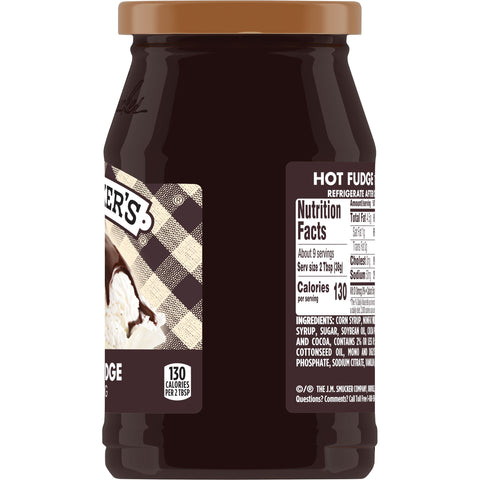 Smuckers Hot Fudge Topping, 11.75 Ounce -- 12 per case.