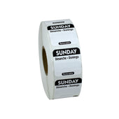 National Checking LABEL SUN TRILINGUAL 1X1 ROLL