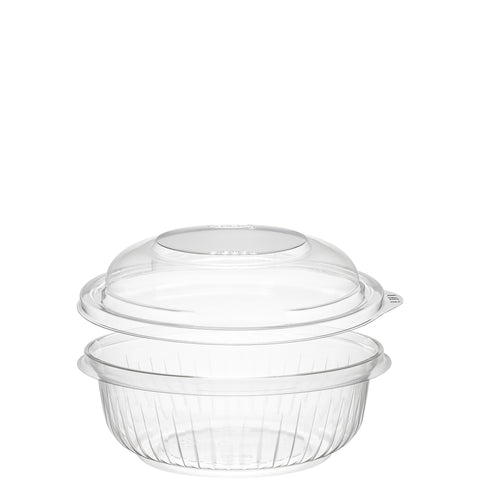 PresentaBowls® BOWL PLASTIC CLEAR WITH DOME LID 12 OZ