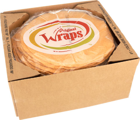 Tortilla Wrap Flour Heat Pressed Chipotle 12