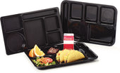 Carlisle TRAY SERVING LEFT-HAND 6-COMPARTMENT TAN 14X10
