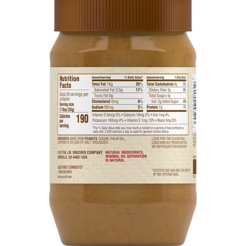 Smucker's® PEANUT BUTTER NATURAL CREAMY