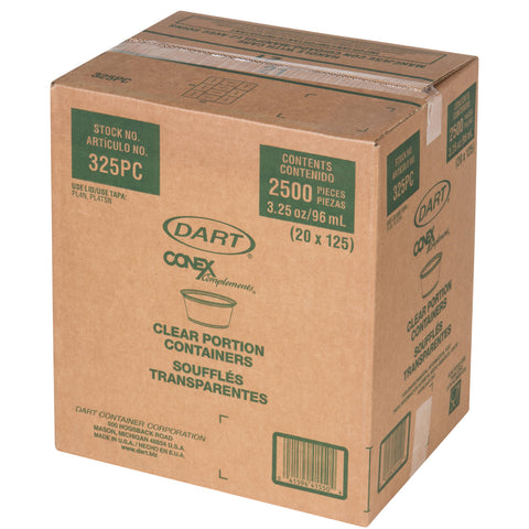 Conex Complements® CUP PLASTIC PORTION SOUFFLE TRANSLUCENT 3.25 OZ