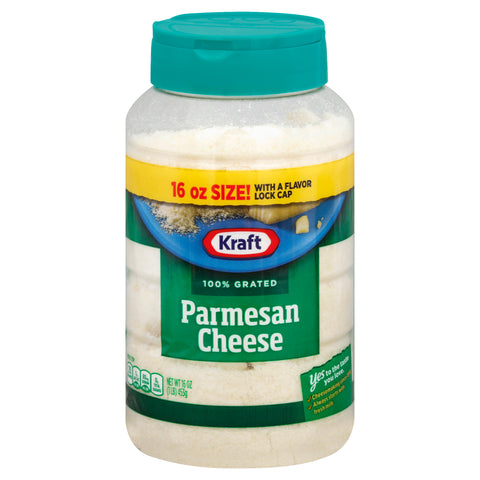 Kraft Grated Parmesan Cheese - Plastic, 16 Ounce -- 12 per case.