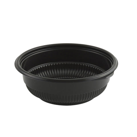 Bowl Plastic Shallow Black 14 Oz