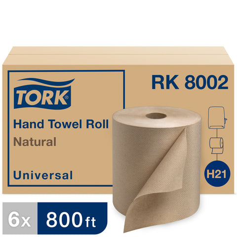 Towel Hand Roll Hardwound Natural 1-ply 7.9