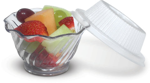 Dish Dessert Tulip San Plastic Clear 5 Oz