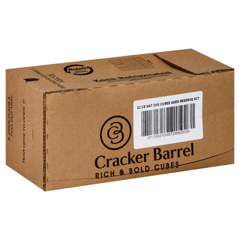 Cracker Barrel CHEESE SNACKING CUBES AGED RESERVE CHEDDAR