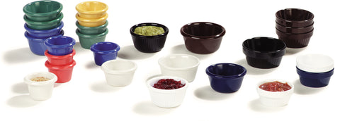 Carlisle RAMEKIN SMOOTH MELAMINE CHOCOLATE 6 OZ