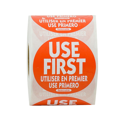 National Checking Company Use First Removable Label, 2 inch -- 500 per case.