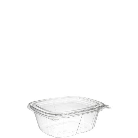 Dart Container Clearpac SafeSeal Polyethylene Terephthalate Clear Rectangular Hinged Container, 12 Ounce -- 200 per case