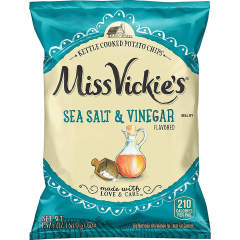 Chip Potato Kettle Cooked Sea Salt & Vinegar Large Single Serve