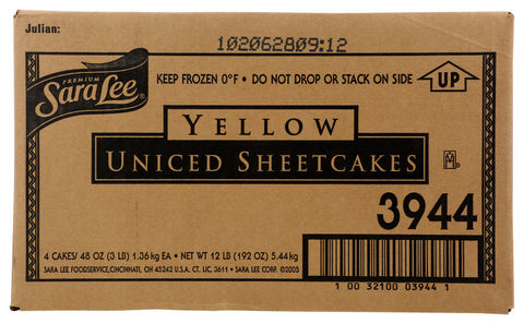 Cake Yellow Half Sheet No Icing 12x16