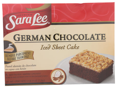 Sara Lee CAKE GERMAN CHOCOLATE ICED SHEET SECONDS 12X6