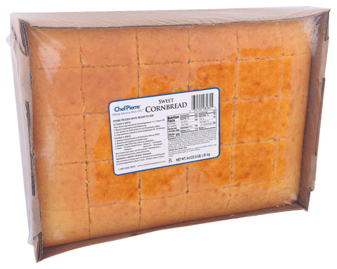 Packer CAKE CORNBREAD 1/2 SHEET SLICED