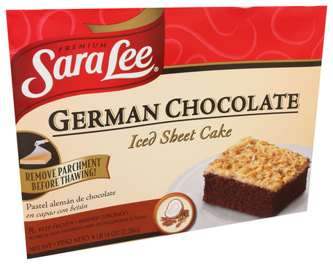 Sara Lee CAKE GERMAN CHOCOLATE ICED SHEET SECONDS 12X6