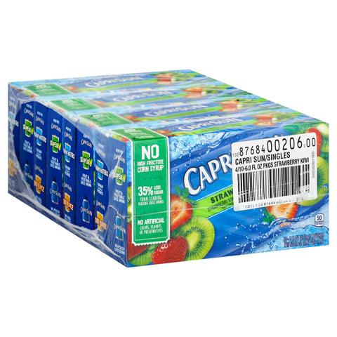 Capri Sun Strawberry Kiwi Juice Pouch, 6 Fluid Ounce -- 40 per case