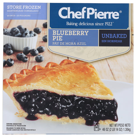 Pie Blueberry Fruit Traditional Unbaked 10